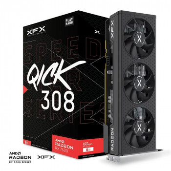 XFX Speedster QICK 308 RX 7600 BLACK 8GB GDDR6 128Bit (RX-76PQICKBY)