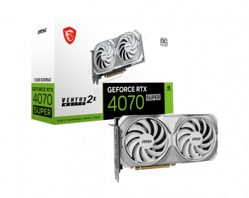 MSI WHITE GEFORCE RTX 4070 SUPER VENTUS 2X 12G OC